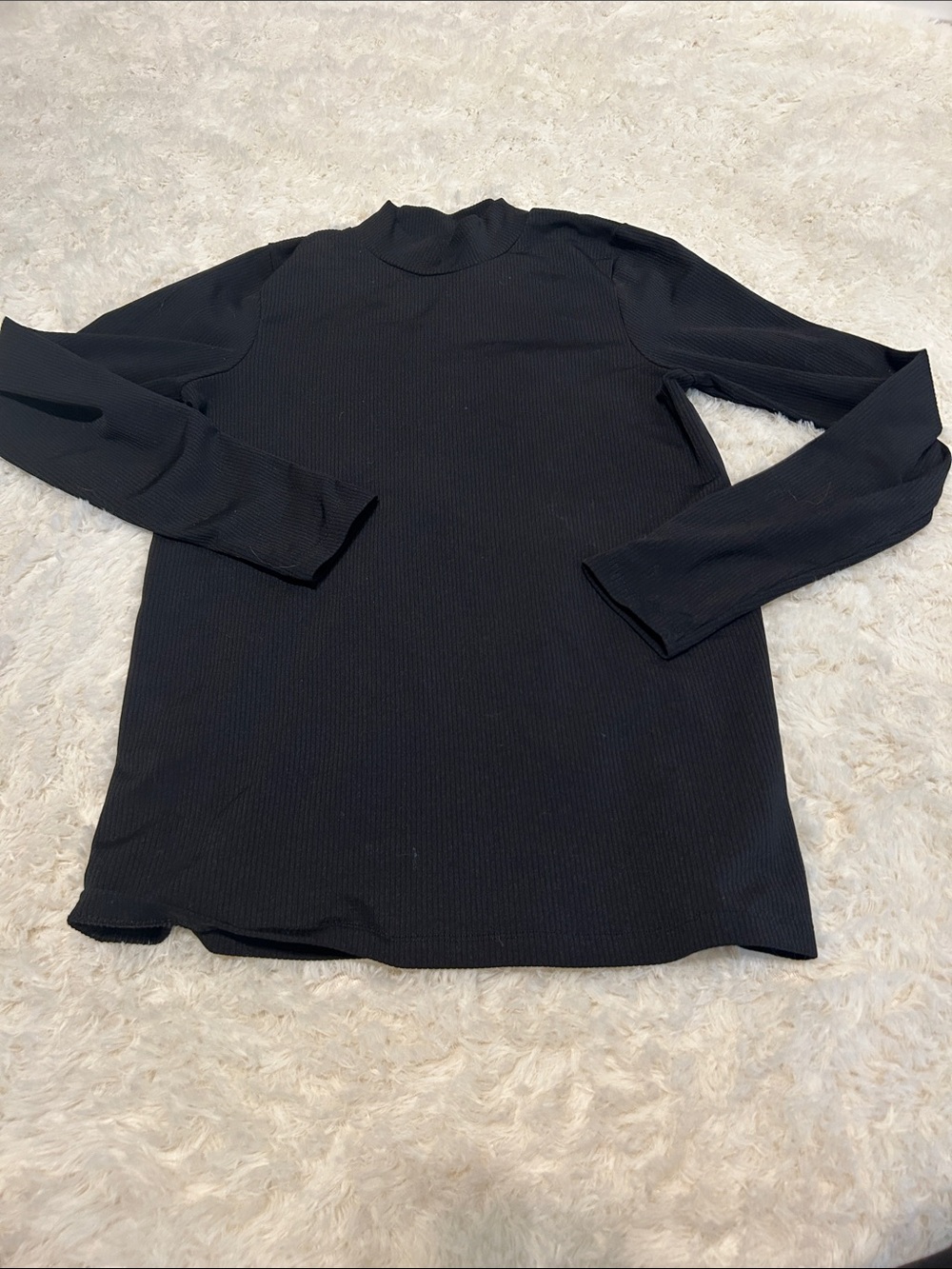 Athleta Renew Ribbed Seamless Mock Top